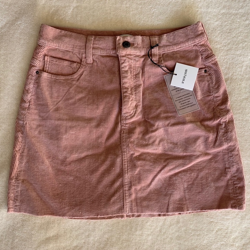 NWT!! Pink Corduroy Skirt